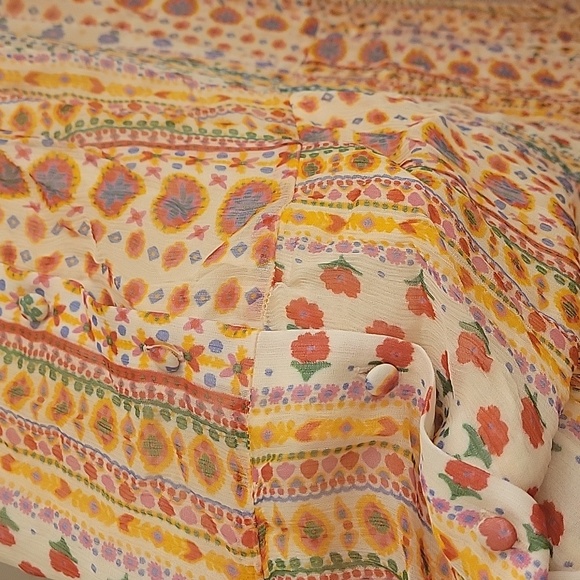 Sezane Boho Chic Floral Multico Ama Maxi Dress - Picture 13 of 13